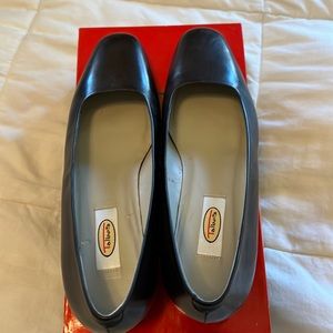 Talbots Aryn Chocolate Leather Block Heel SZ 9M